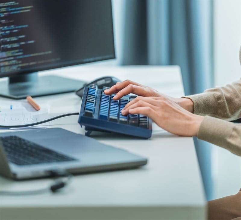 cdae women hands typing