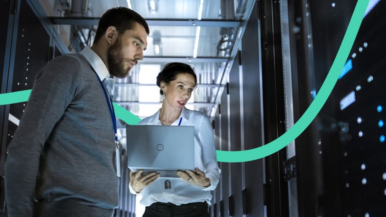 telecommunications in server room